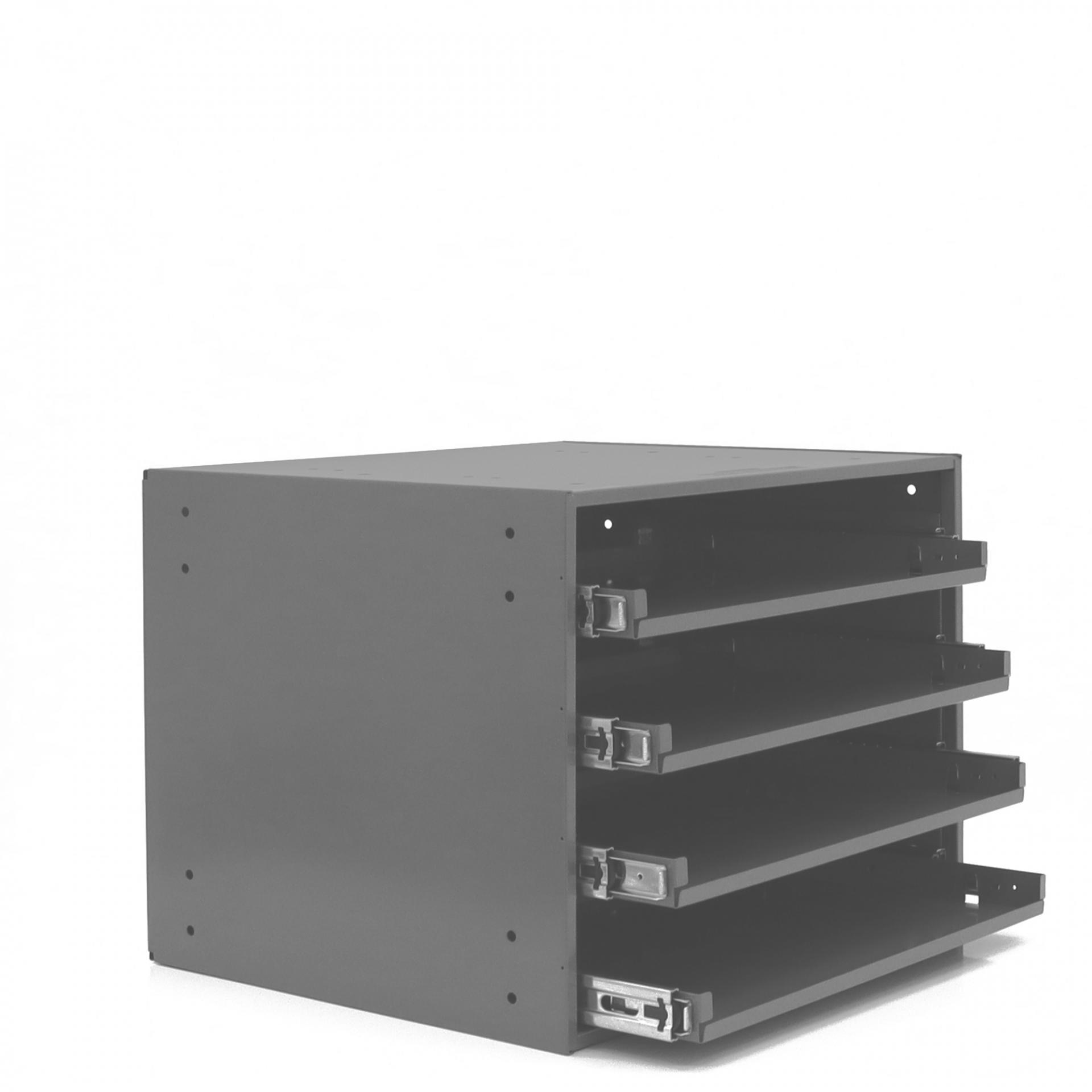 Large Bearing Slide Rack 4 Compartments